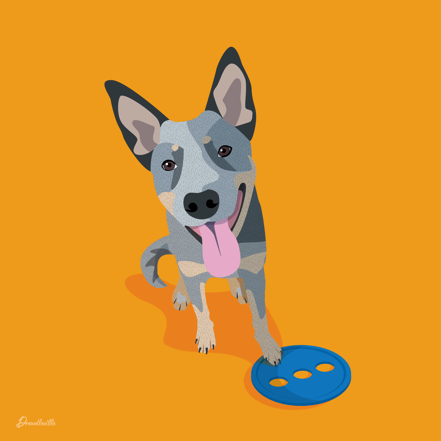 Luna custom dog portrait