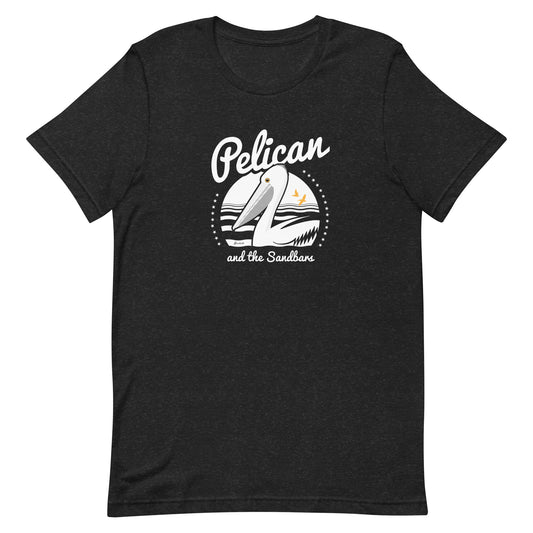 Pelican and the Sandbars – Australian bird t-shirts