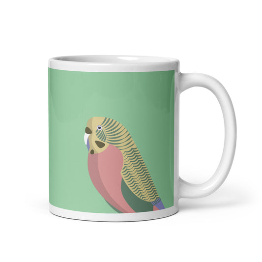 Budgie pastel – Australian bird mug