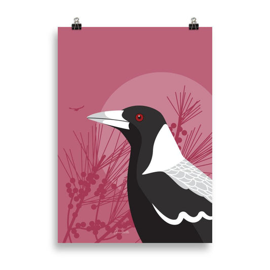 Australian Magpie poster - Drewdleville