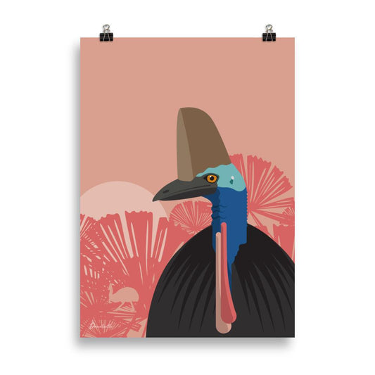 Cassowary poster - Drewdleville