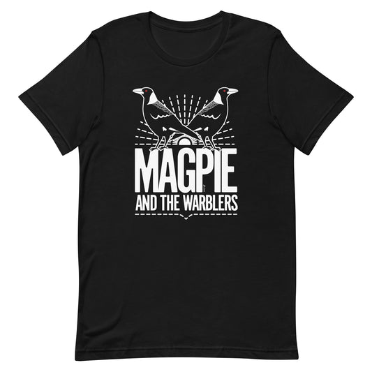 Magpie & the Warblers II  – Australian bird t-shirts